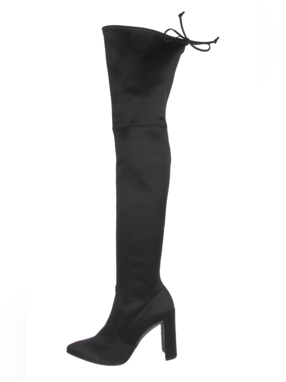 Stuart Weitzman Women's Stretch Fabric Lycra Over-The-Knee Heeled Boots Sz 8.5